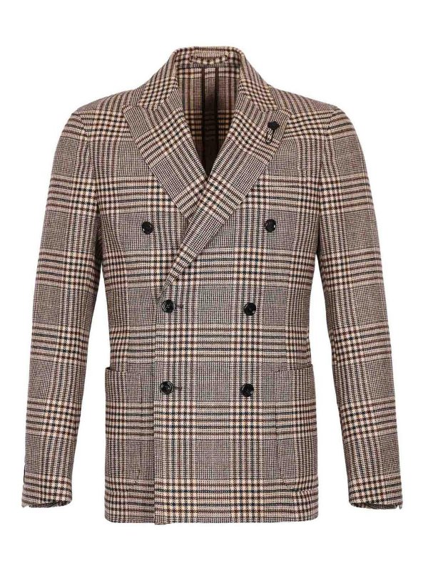LARDINI: blazers - Double-Breasted Jacket In Wool