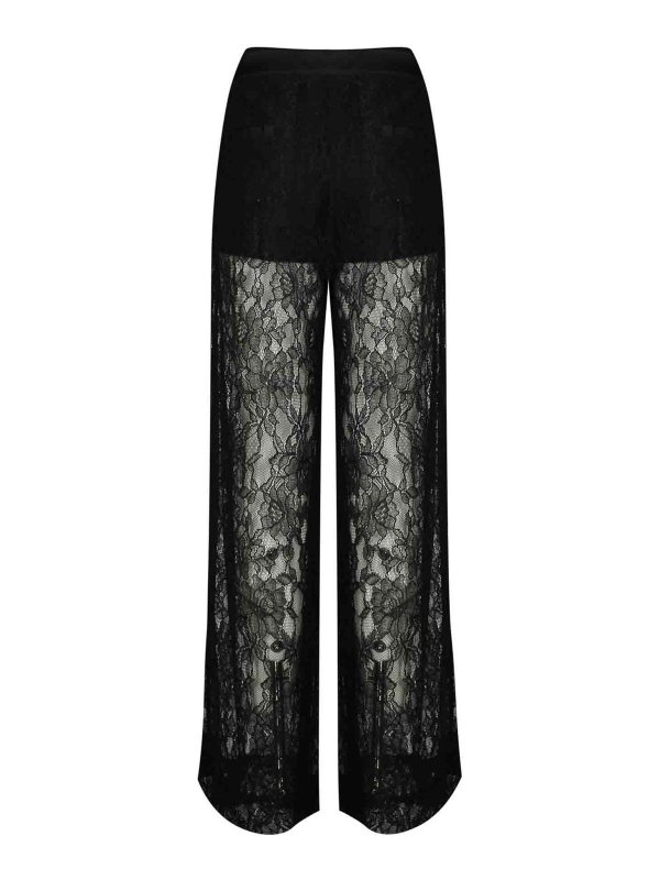Pinko: casual trousers online - Cluedo Satin And Lace Trousers