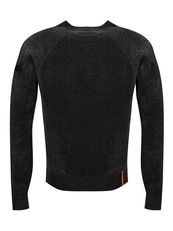 RRD Roberto Ricci Designs: Suéteres con cuello pico online - Suéter Cuello Redondo - Negro