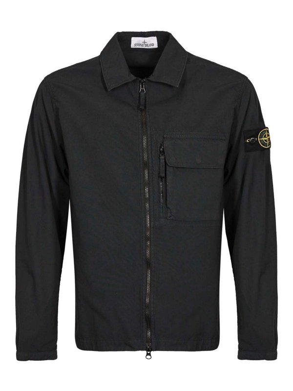 STONE ISLAND: shirts - Cotton Canvas Jacket