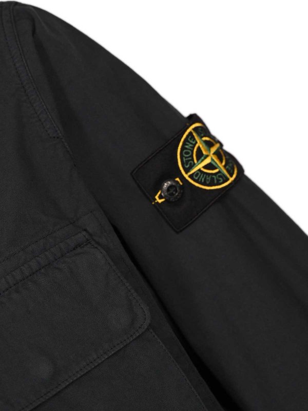 The Best Shops STONE ISLAND: shirts - Cotton Canvas Jacket