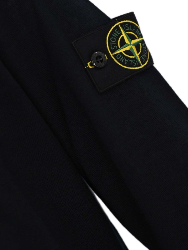 The Best Shops STONE ISLAND: Strickpullover mit Rundhalsausschnitt - Rundhalspullover - Schwarz