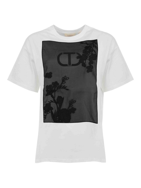 TWINSET: t-shirts - Oversized Cotton T-Shirt