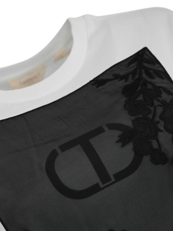 The Best Shops TWINSET: t-shirts - Oversized Cotton T-Shirt