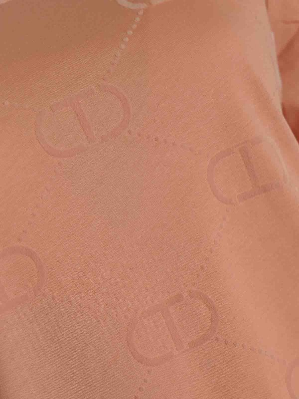 The Best Shops TWINSET: t-shirt - T-shirt in cotone a stampa ovale-T