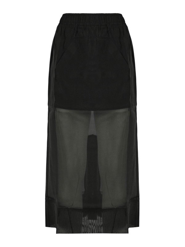 TWINSET: Knee length skirts & Midi - Semi-Sheer Skirt