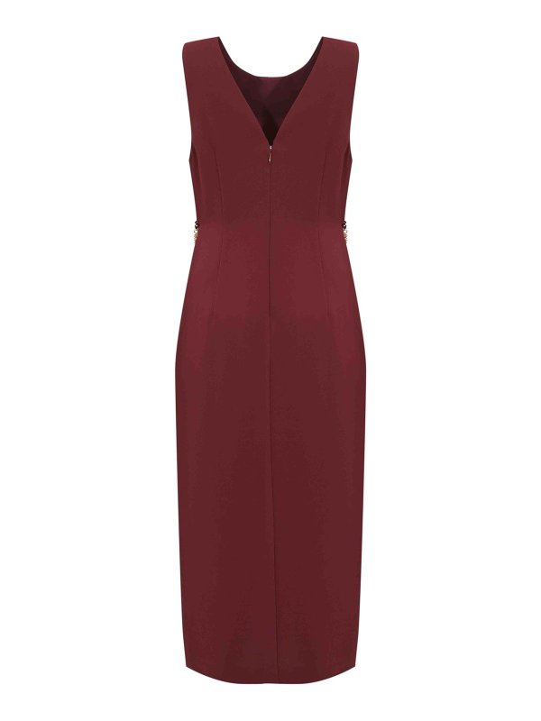 TWINSET: ニーレングスドレス online - 膝丈ドレス - ダークレッド