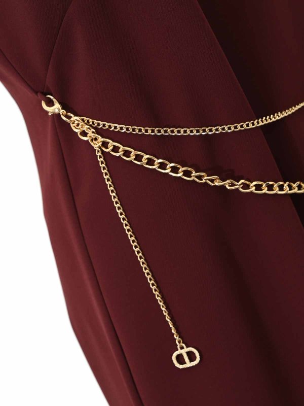 The Best Shops TWINSET: ニーレングスドレス - 膝丈ドレス - ダークレッド