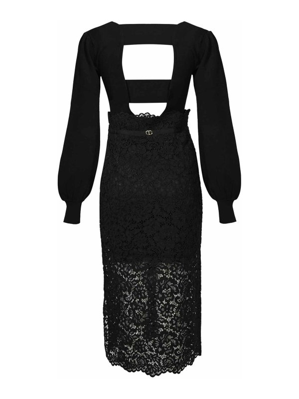 TWINSET: ニーレングスドレス online - 膝丈ドレス - 黒