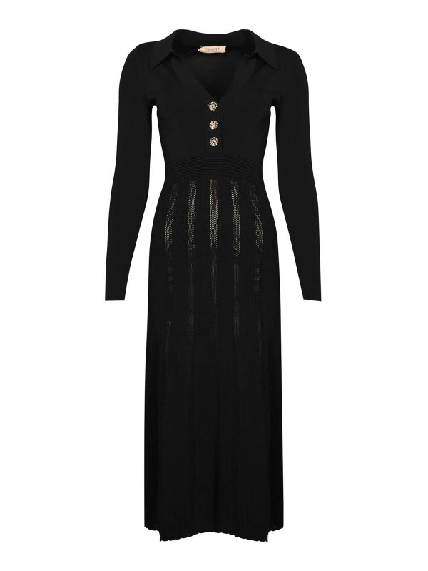 TWINSET: ニーレングスドレス - 膝丈ドレス - 黒