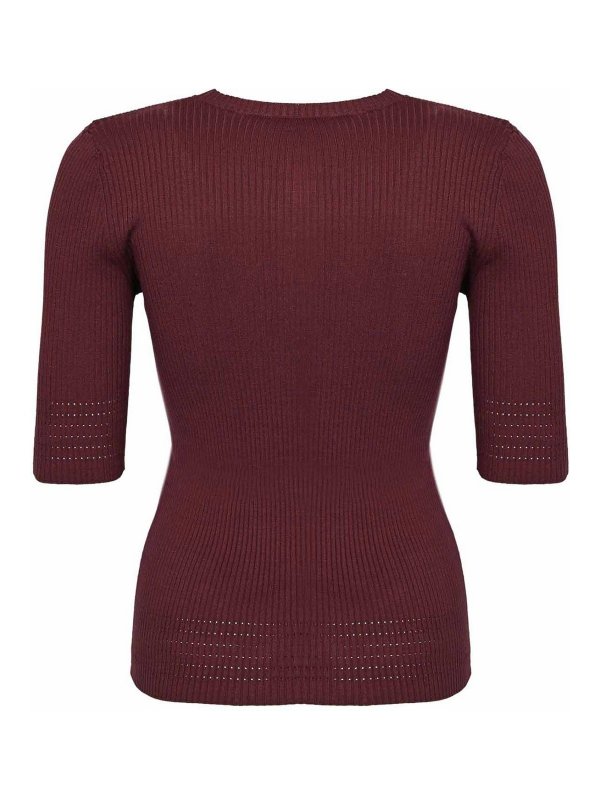 TWINSET: クルーネック online - クルーネック - ダークレッド