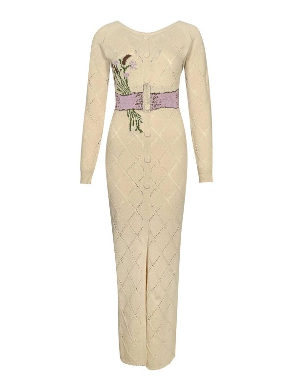 TWINSET: Vestidos media pierna - Vestido Midi - Amarillo