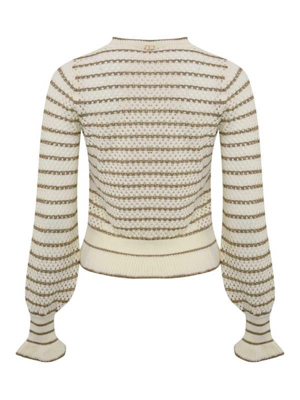 TWINSET: Suéteres con cuello pico online - Suéter Cuello Redondo - Verde