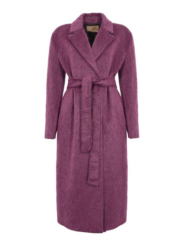 TWINSET: ニーレングスコート - 膝丈コート - 紫