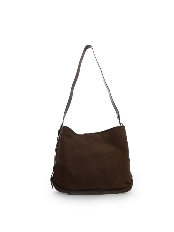 The Best Shops HOGAN: shoulder bags - Hocket Medium Suede Hobo Bag