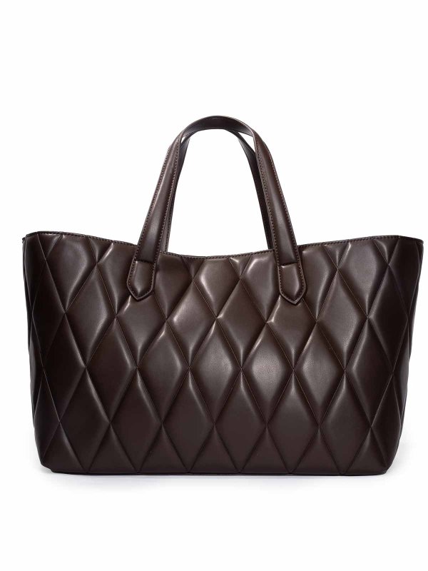 The Best Shops TWINSET: totes bags - Quilted Shopper Bag With Oval-T Logo
