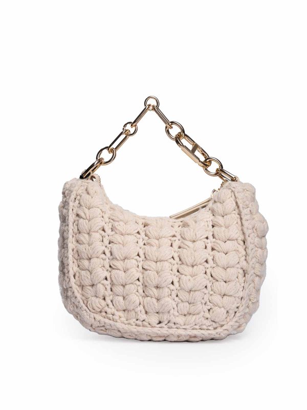 The Best Shops TWINSET: totes bags - Croissant Crochet Bag