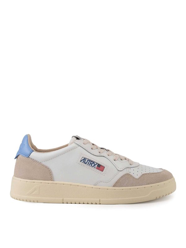 AUTRY: trainers - Medalist Low Sneakers In Leather And Suede
