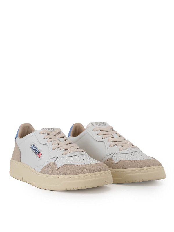 Medalist Low Sneakers In Leather And Suede shop online: AUTRY