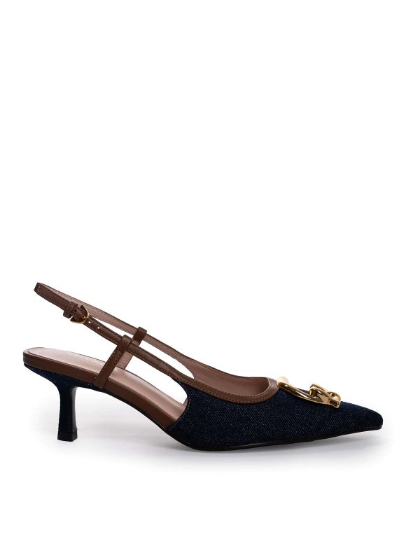 COCCINELLE: sandals - Slingback C-Me Denim