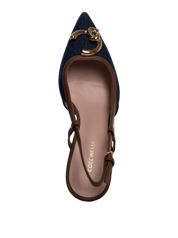 The Best Shops COCCINELLE: sandals - Slingback C-Me Denim