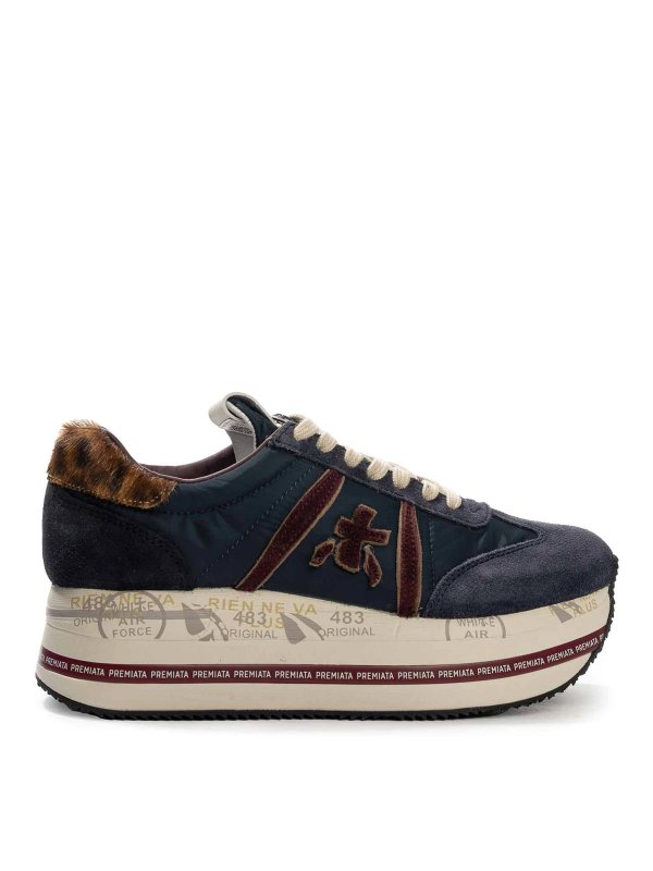 PREMIATA: Chaussures de sport - Baskets - Bleu