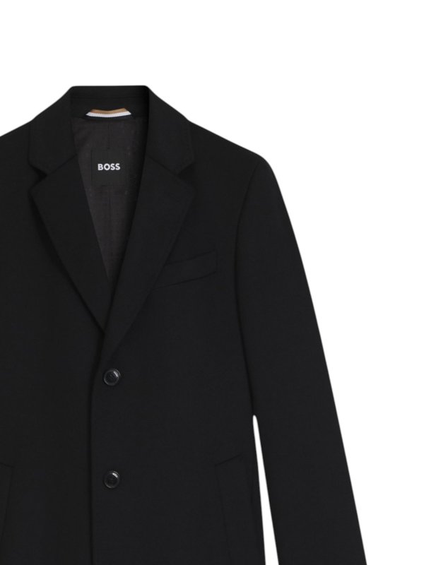 Hugo Boss: Manteaux au genou online - Manteau Au Genou - Noir