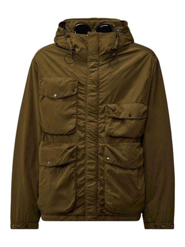 C.P. COMPANY: Manteaux au genou - Manteau Au Genou - Vert C.P. COMPANY: Manteaux au genou - Manteau Au Genou - Vert