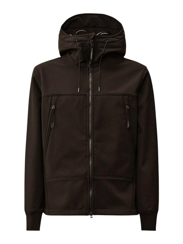 C.P. COMPANY: knee length coats - Black jacket