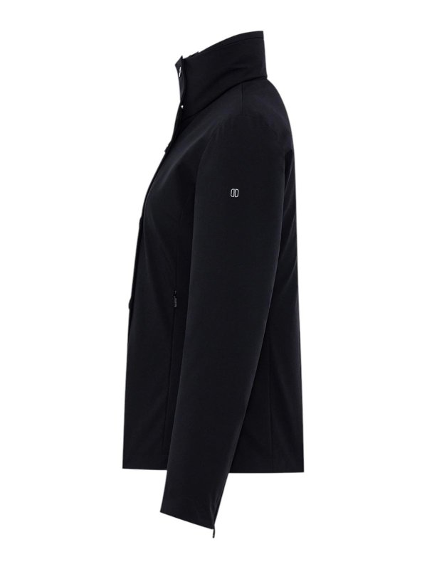 DUNO: knee length coats online - Black jacket