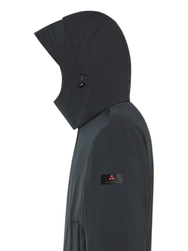 PEUTEREY: knee length coats online - Blue jacket