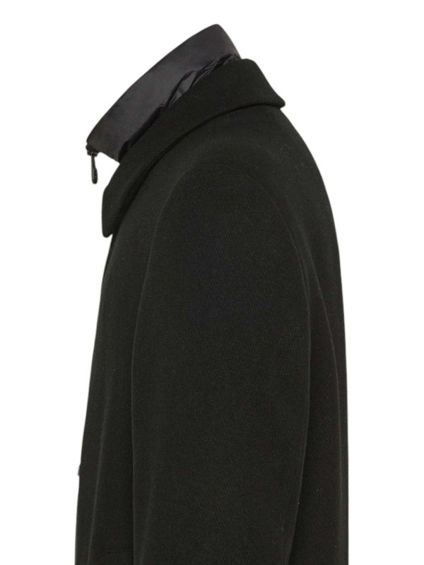 PEUTEREY: knee length coats online - Black jacket