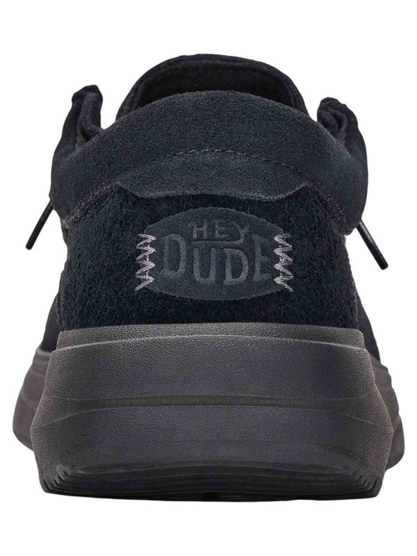 Black low shoes shop online: HEY DUDE