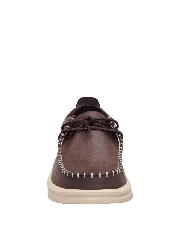Low brown shoes shop online: HEY DUDE