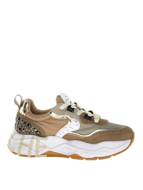 VOILE BLANCHE: trainers - Sneakers Marrone