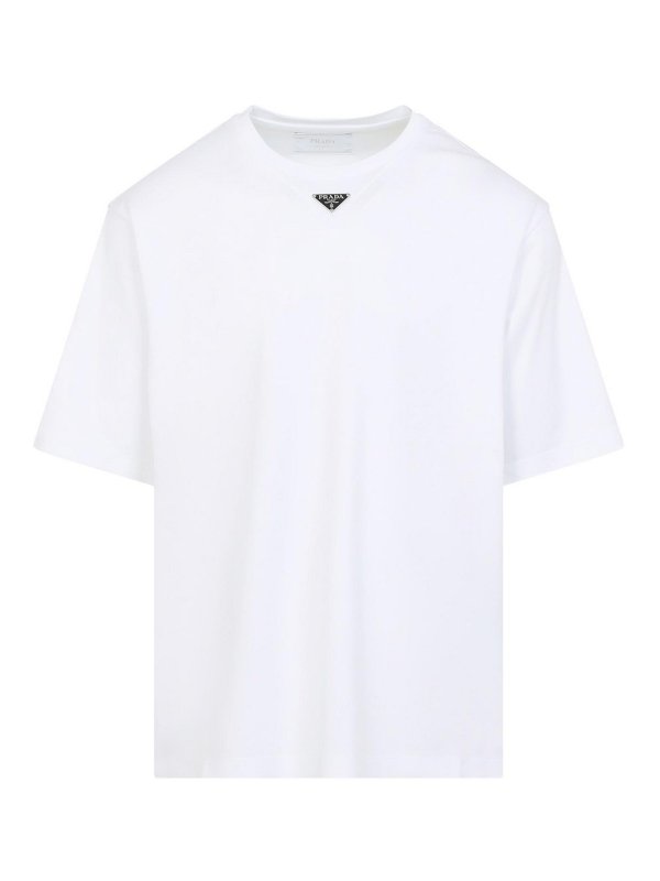 PRADA: t-shirts - Cotton T-Shirt