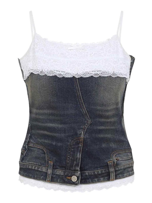 BALENCIAGA: トップス＆タンクトップ - トップ/タンクトップ - ダークブルー