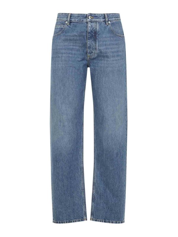 BOTTEGA VENETA: straight leg jeans - Denim Jeans