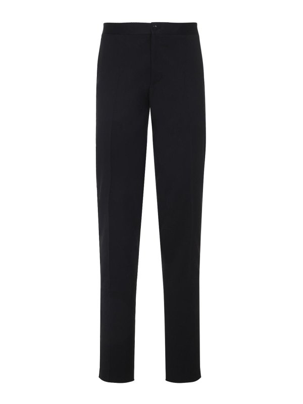 CANALI: Pantalons élégants - Pantalon Couturier - Noir