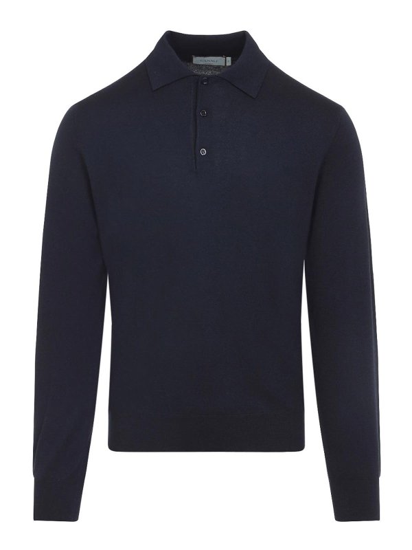 CANALI: polo shirts - Long Sleeves Polo