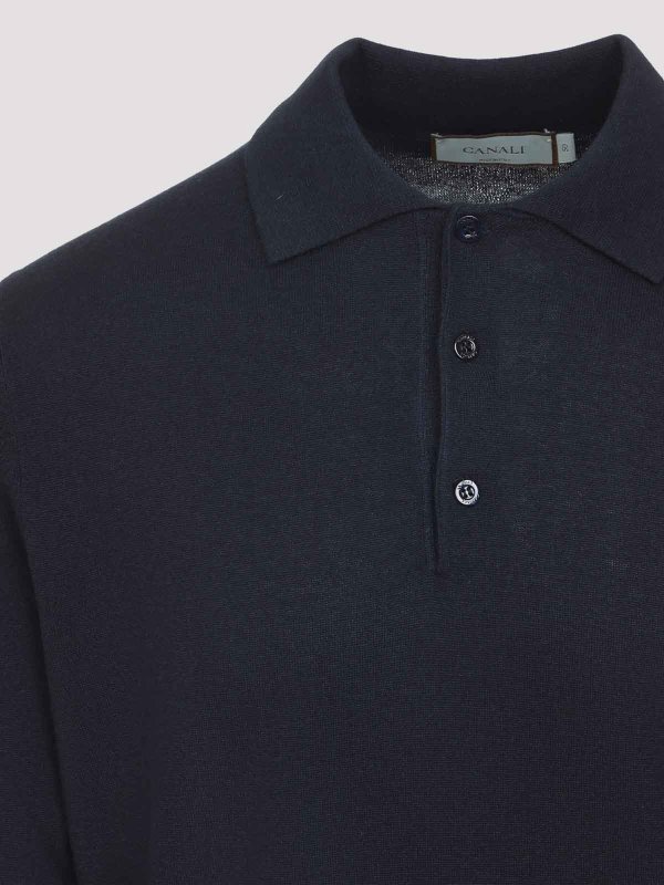 The Best Shops CANALI: polo shirts - Long Sleeves Polo