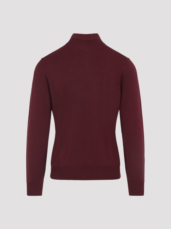 CANALI: Turtlenecks & Polo necks online - Half Zip High Neck Sweater