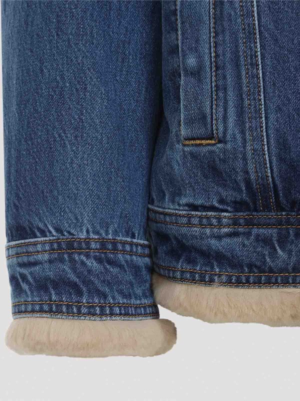 The Best Shops DOLCE & GABBANA: ニーレングスコート - 膝丈コート - デニム