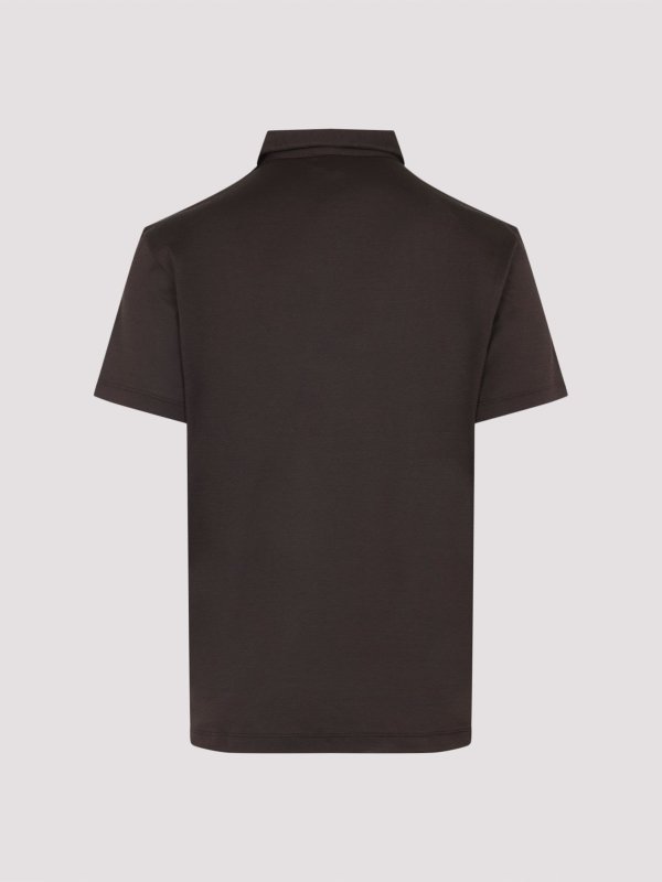 GIORGIO ARMANI: polo online - Polo di seta e cotone