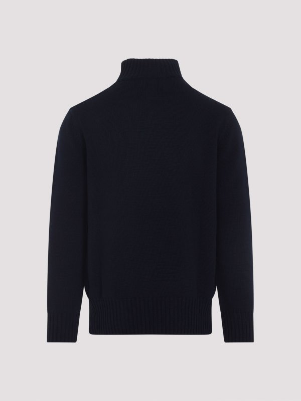 GIVENCHY: Strickpullover mit Rundhalsausschnitt online - Rundhalspullover - Blau