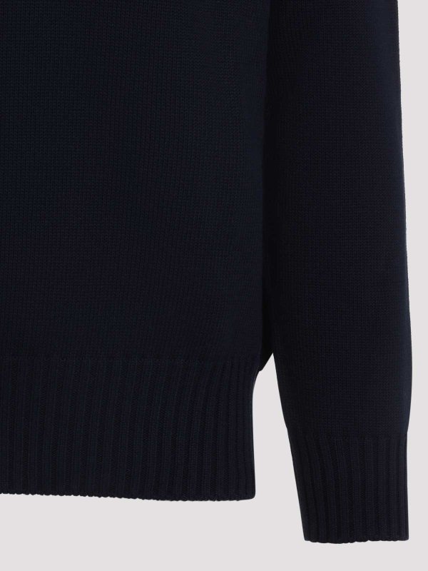 The Best Shops GIVENCHY: Strickpullover mit Rundhalsausschnitt - Rundhalspullover - Blau