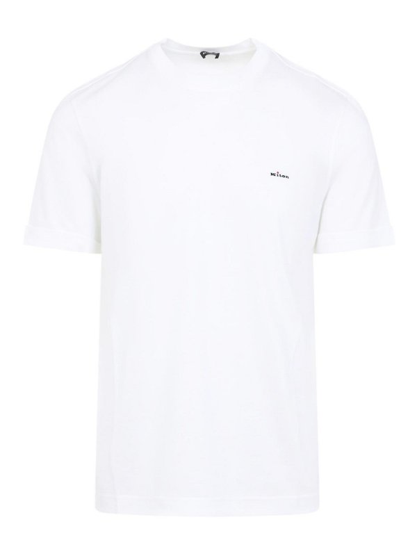 KITON: T-shirts - T-Shirt - Weiß