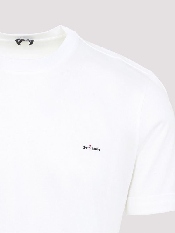 The Best Shops KITON: T-shirts - T-Shirt - Weiß