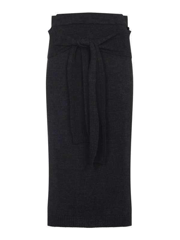 LEMAIRE: ニーレングススカート＆ミディ丈 - 膝丈/ミディスカート - ダークグレー