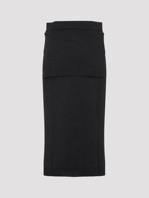 LEMAIRE: ニーレングススカート＆ミディ丈 online - 膝丈/ミディスカート - ダークグレー